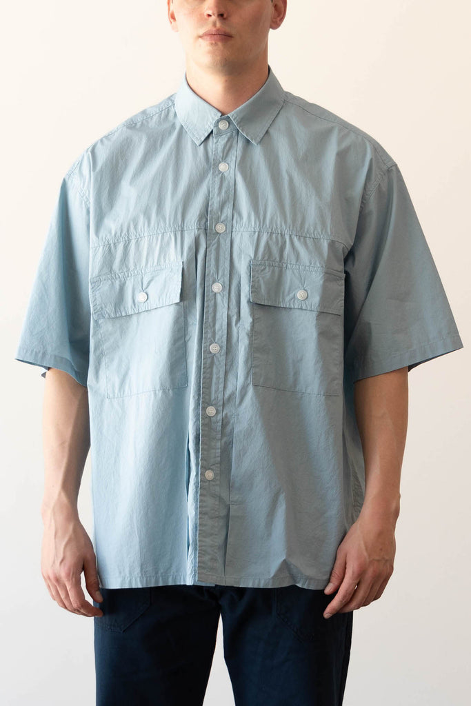 FrizmWORKS - Paper Cotton Trucker Half Shirt - Ash Blue - Canoe Club