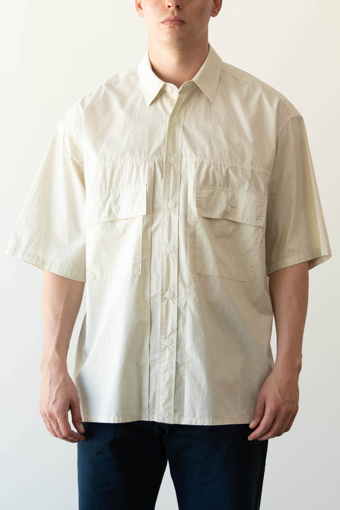 FrizmWORKS - Paper Cotton Trucker Half Shirt - Ivory - Canoe Club