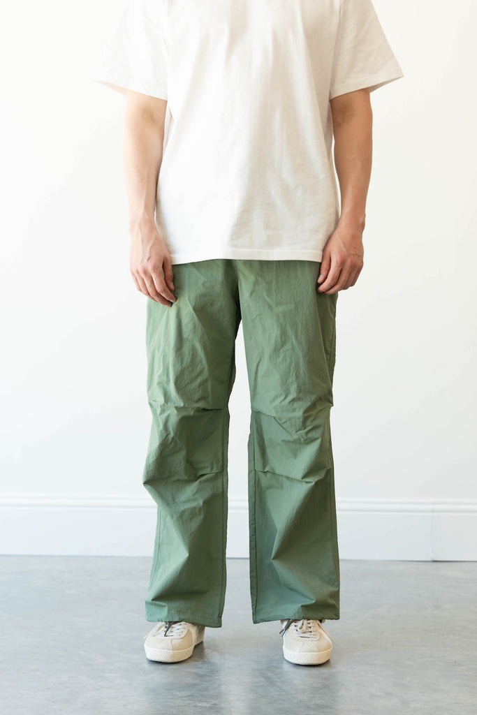 FrizmWORKS - Nylon Ripstop Parachute Pants - Sage Green - Canoe Club