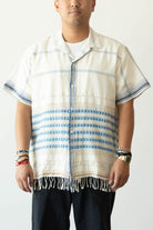 Harago - Kutch Scarf Tassle Shirt - Off-White - Canoe Club