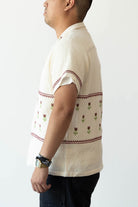 Harago - Cross-Stitch Embroidery Shirt - Off-White - Canoe Club