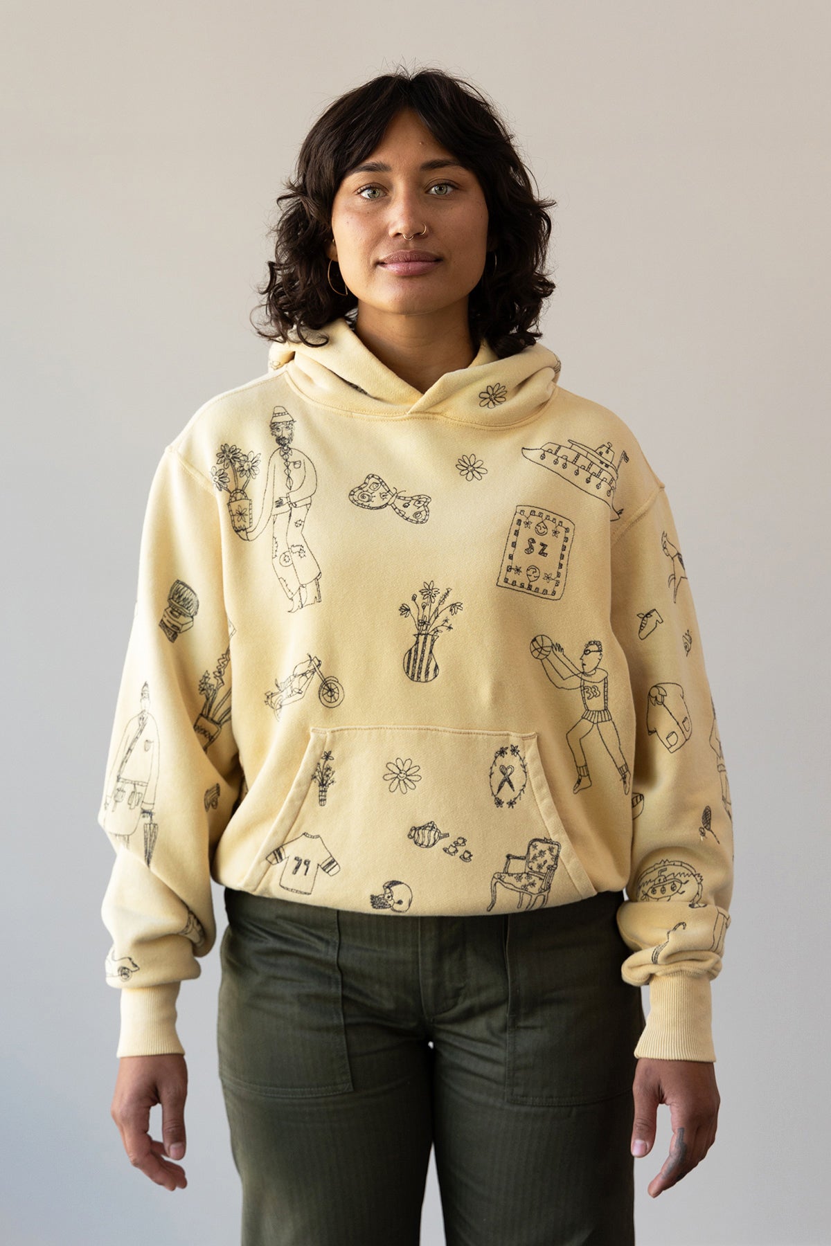 Samuel Zelig - Commune Hoodie - Vintage Yellow - Canoe Club