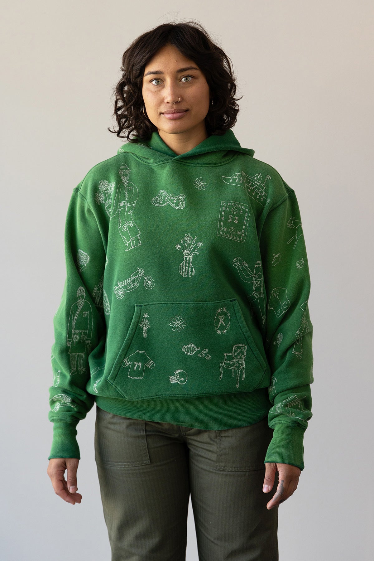 Samuel Zelig - Commune Hoodie - Vintage Green - Canoe Club