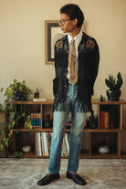 Kapital - Stretch Nylon Fringed Coach JKT - Black - Canoe Club