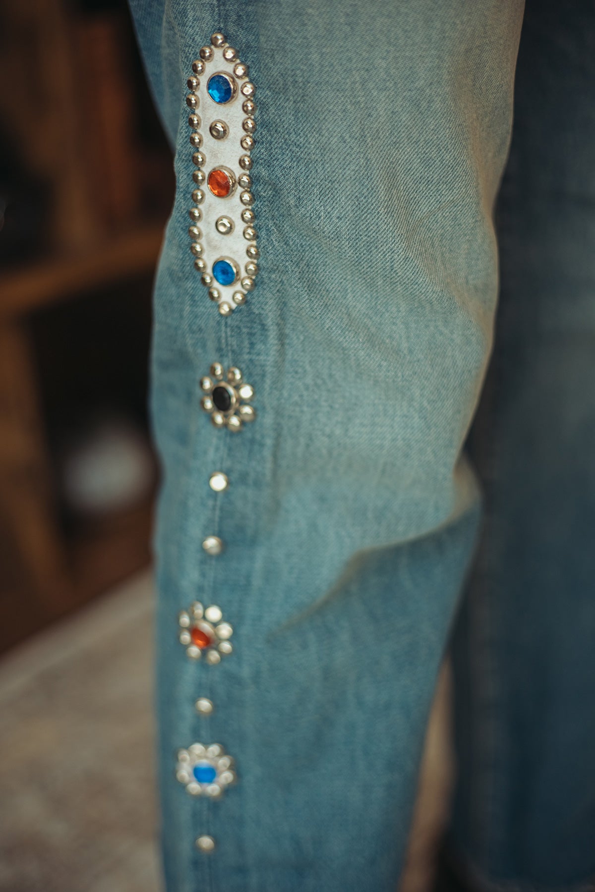 Kapital - 14oz Denim 5p MONKEY CISCO (STUDS) - Indigo - Canoe Club