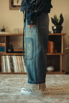 Kapital - 14oz Denim FATIGUE Baggy Pants (RUSHFIELD Remake) - Indigo - Canoe Club