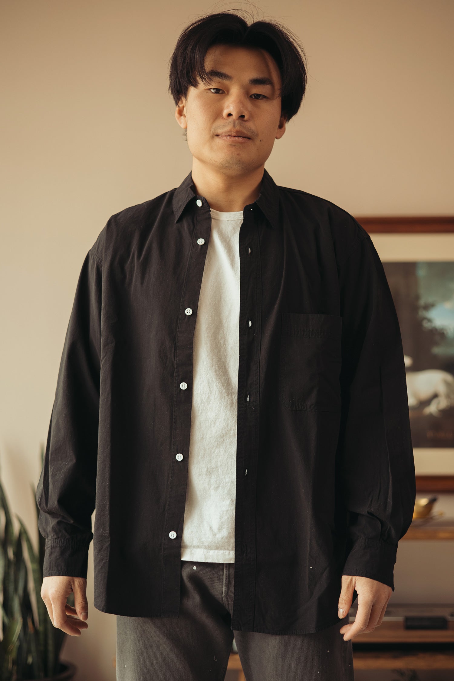 Herill - Ripstop Workshirt - Black - Canoe Club