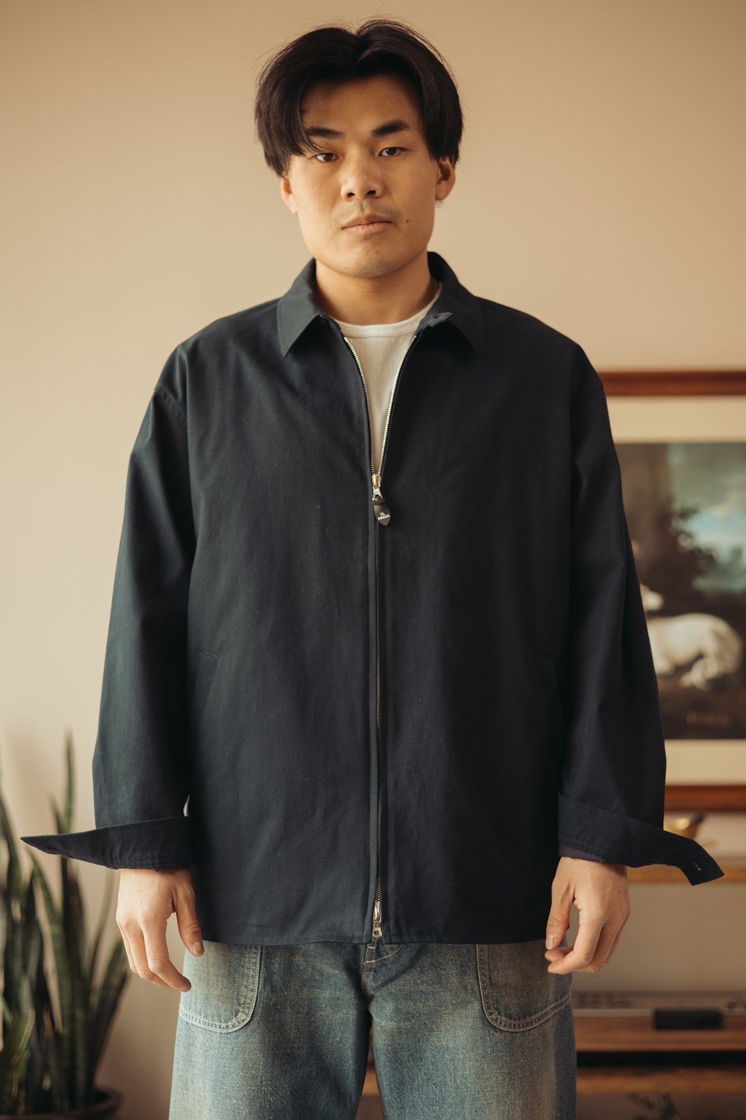 Herill - Egyptian Cloth Windbay Jacket - Navy - Canoe Club
