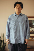 Herill - U.S.N. Chambray Shirt - Indigo - Canoe Club