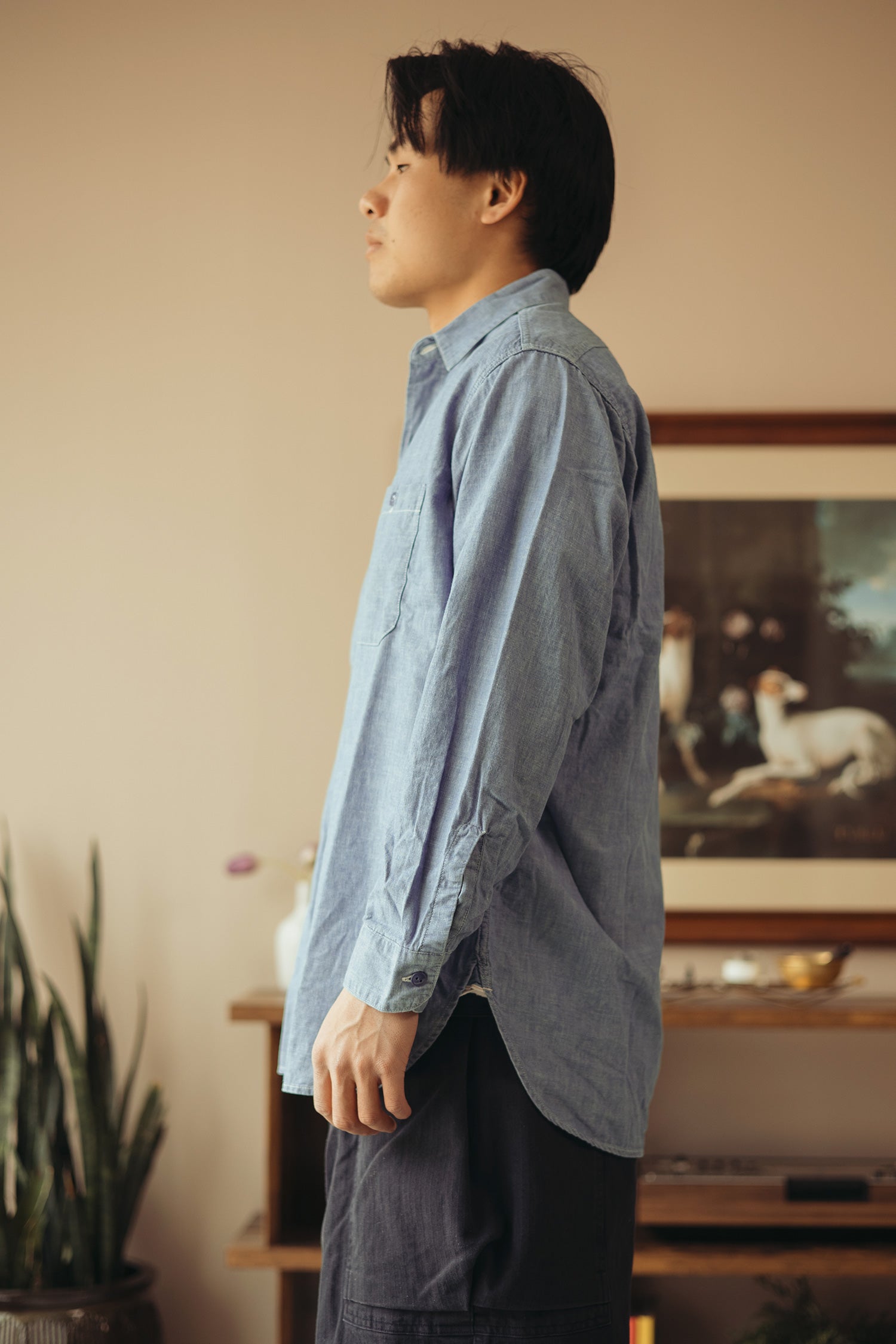 Herill - U.S.N. Chambray Shirt - Indigo - Canoe Club