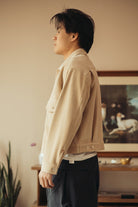 Herill - Lambsuede Jacket - Beige - Canoe Club