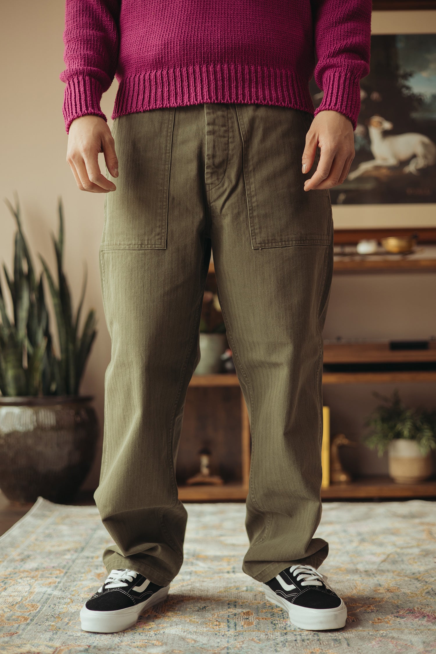 Herill - US Army HBT Baker Pants - Olive Drab - Canoe Club