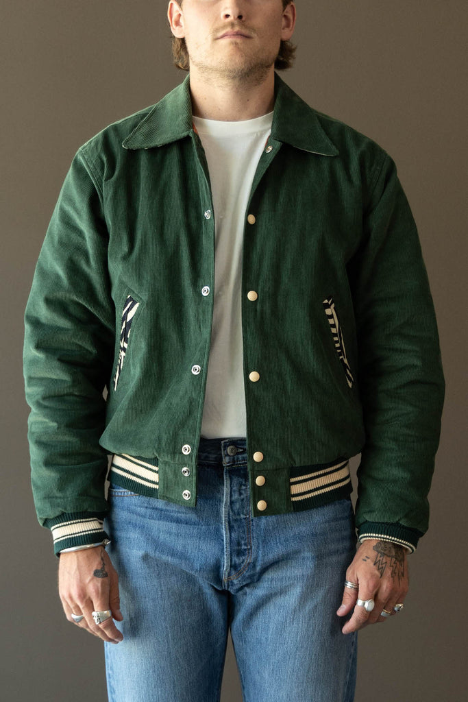 RE/DONE - Varsity Jacket - Pine Green/Zebra - Canoe Club