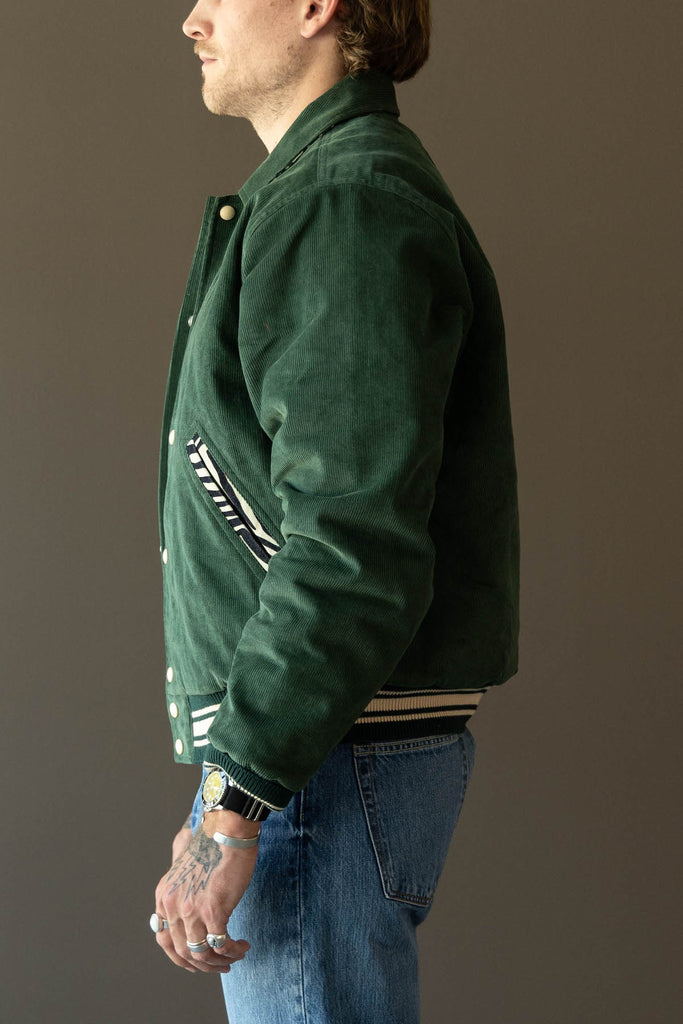 RE/DONE - Varsity Jacket - Pine Green/Zebra - Canoe Club