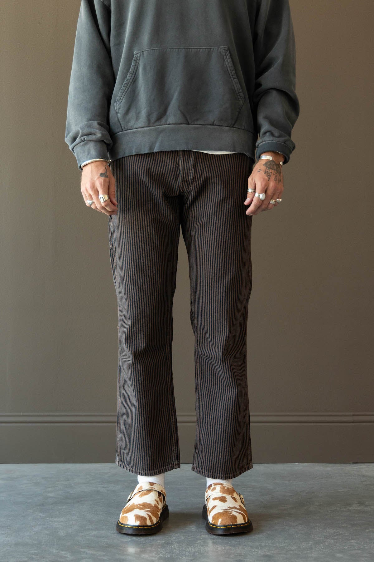 RE/DONE - Modern Painter Pant - Brown Hickory Stripe - Canoe Club