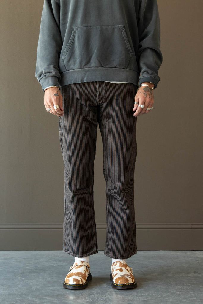 RE/DONE - Modern Painter Pant - Brown Hickory Stripe - Canoe Club