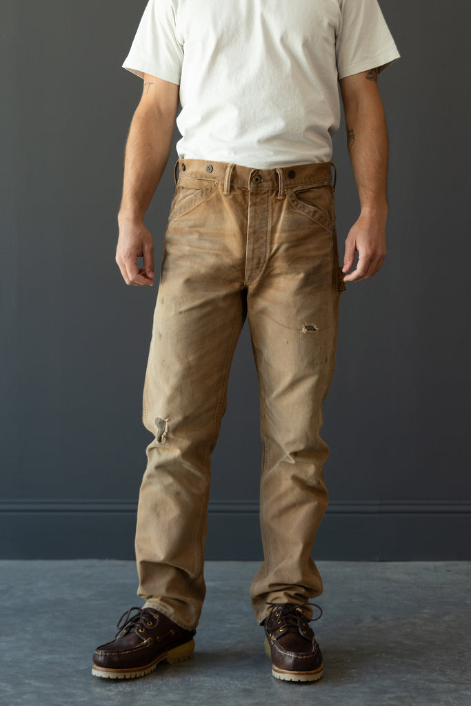 RRL - Repaired Canvas Carpenter Pant - Brown Repaired - Canoe Club