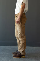RRL - Repaired Canvas Carpenter Pant - Brown Repaired - Canoe Club