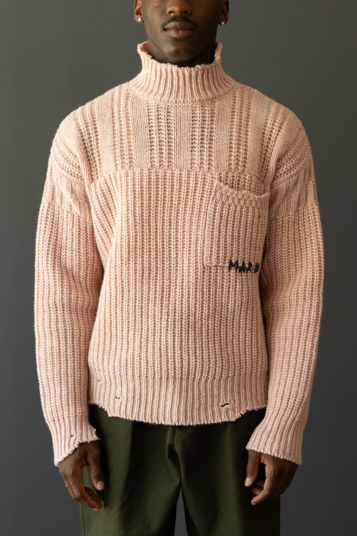 Broken Fisherman Turtleneck - Quartz