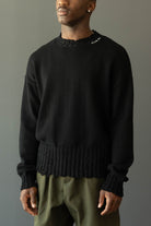 Marni - Dishevelled Cotton Sweater - Black - Canoe Club