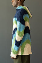 Marni - Blue Cotton Jumper with Hood - Powder Blue - Canoe Club