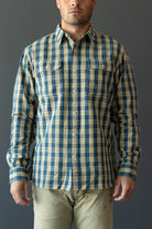 RRL - Plaid Woven Workshirt - Blue/Yellow - Canoe Club