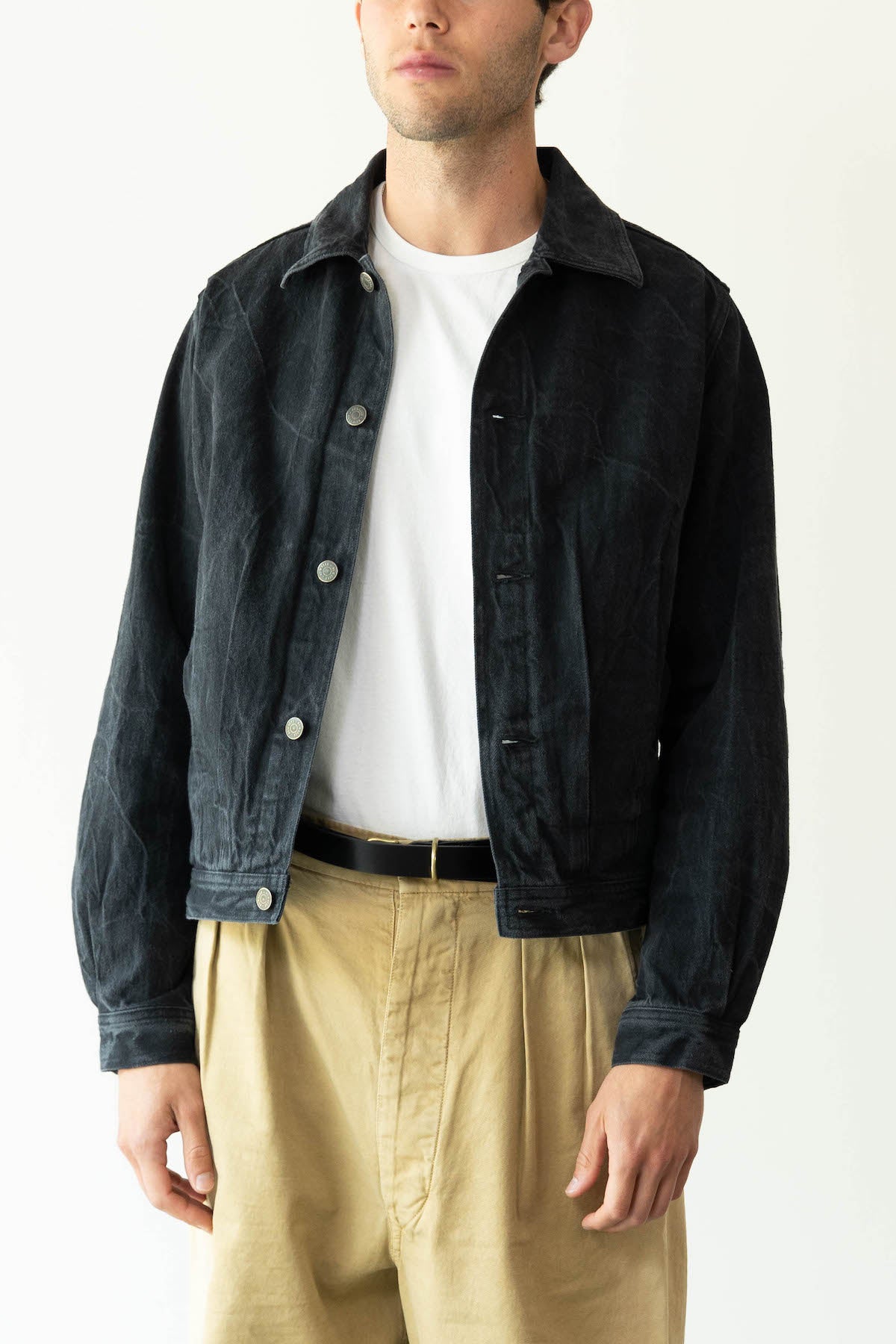 Auralee Selvedge Faded Light Denim Blouson | Canoe Club