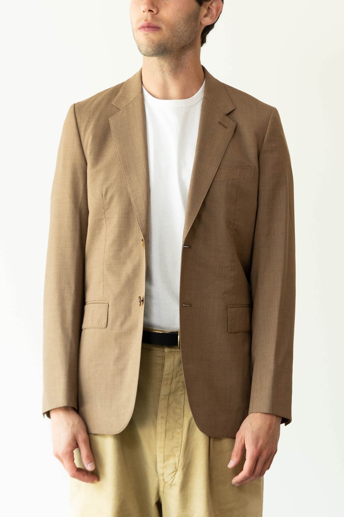 Auralee - Super Fine Tropical Wool Jacket - Brown - Canoe Club