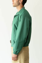 Auralee - Finx Tussah Chambray Zip Blouson - Green - Canoe Club