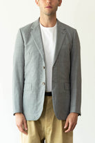 Auralee - Super Fine Tropical Wool Jacket - Gray - Canoe Club