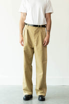 Auralee - Finx Natural Gabardine Product Dyed Pants - Beige - Canoe Club