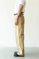 Auralee - Finx Natural Gabardine Product Dyed Pants - Beige - Canoe Club