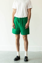 Auralee - High Density Finx Linen Weather Easy Shorts - Green - Canoe Club