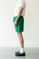 Auralee - High Density Finx Linen Weather Easy Shorts - Green - Canoe Club