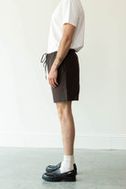 Auralee - High Density Finx Linen Weather Easy Shorts - Brown - Canoe Club