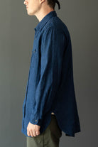 Engineered Garments - Work Shirt - Navy Hemp Cotton Denim - Canoe Club