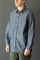 Engineered Garments - Work Shirt - Blue Cotton Chambray - Canoe Club