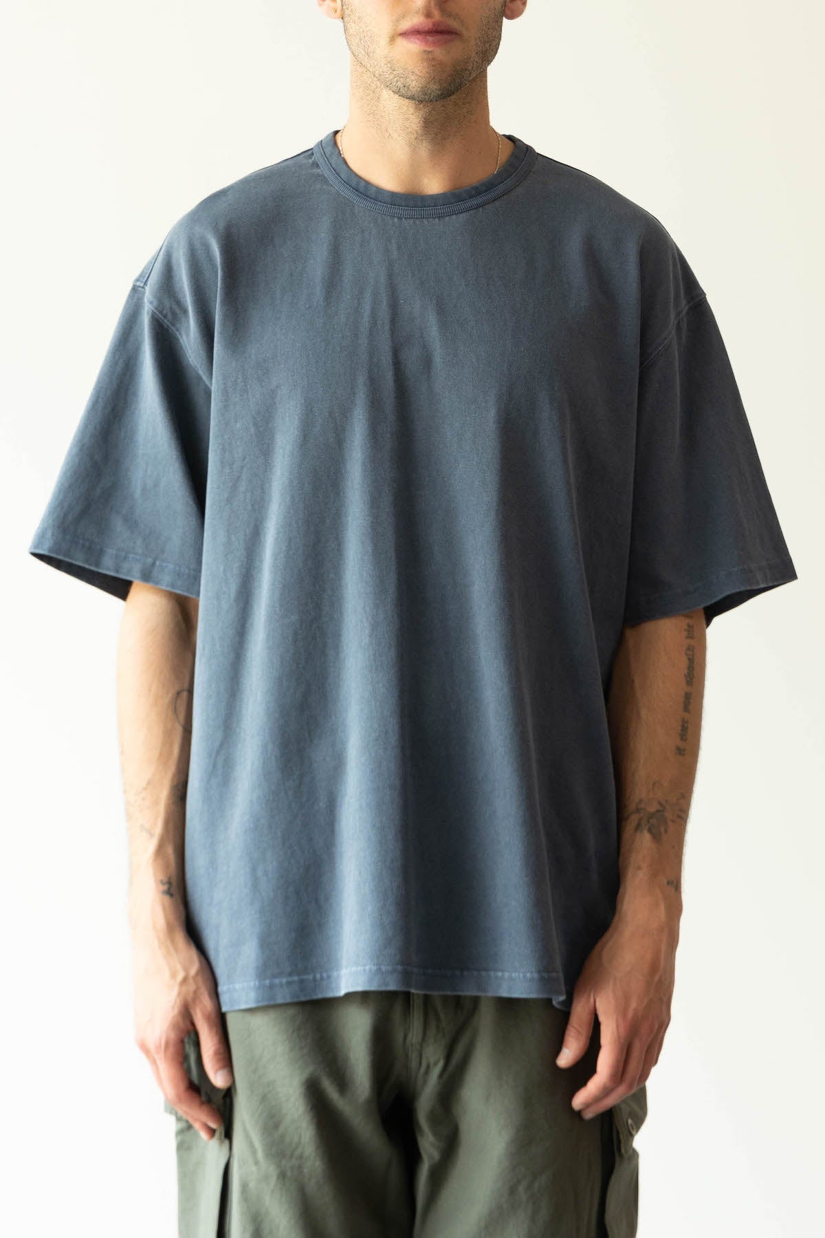FrizmWORKS - OG Pigment Dye Half Tee - Blue - Canoe Club