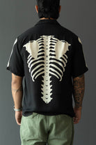 Kapital - Silk Rayon BONE Aloha Shirt - Black - Canoe Club
