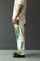 Kapital - Combed Burberry BRUSH-CAMO EASY Pants - White - Canoe Club
