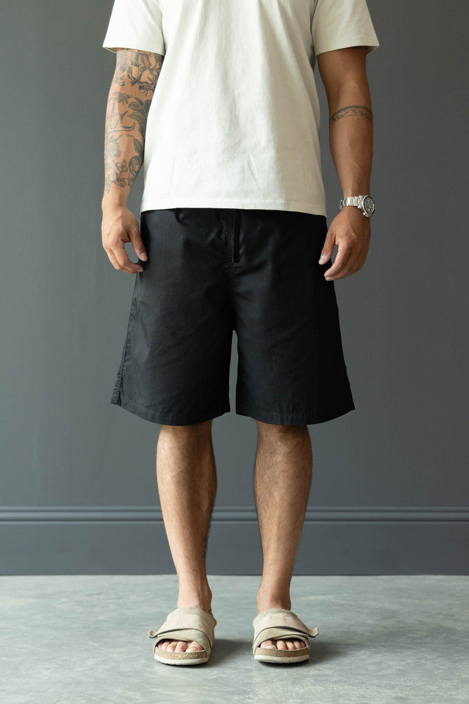 Kapital - Combed Burberry EASY Short (RAINBOWY) - Black/Yellow - Canoe Club