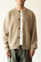FrizmWORKS - Heavy Wool Round Cardigan - Oatmeal - Canoe Club