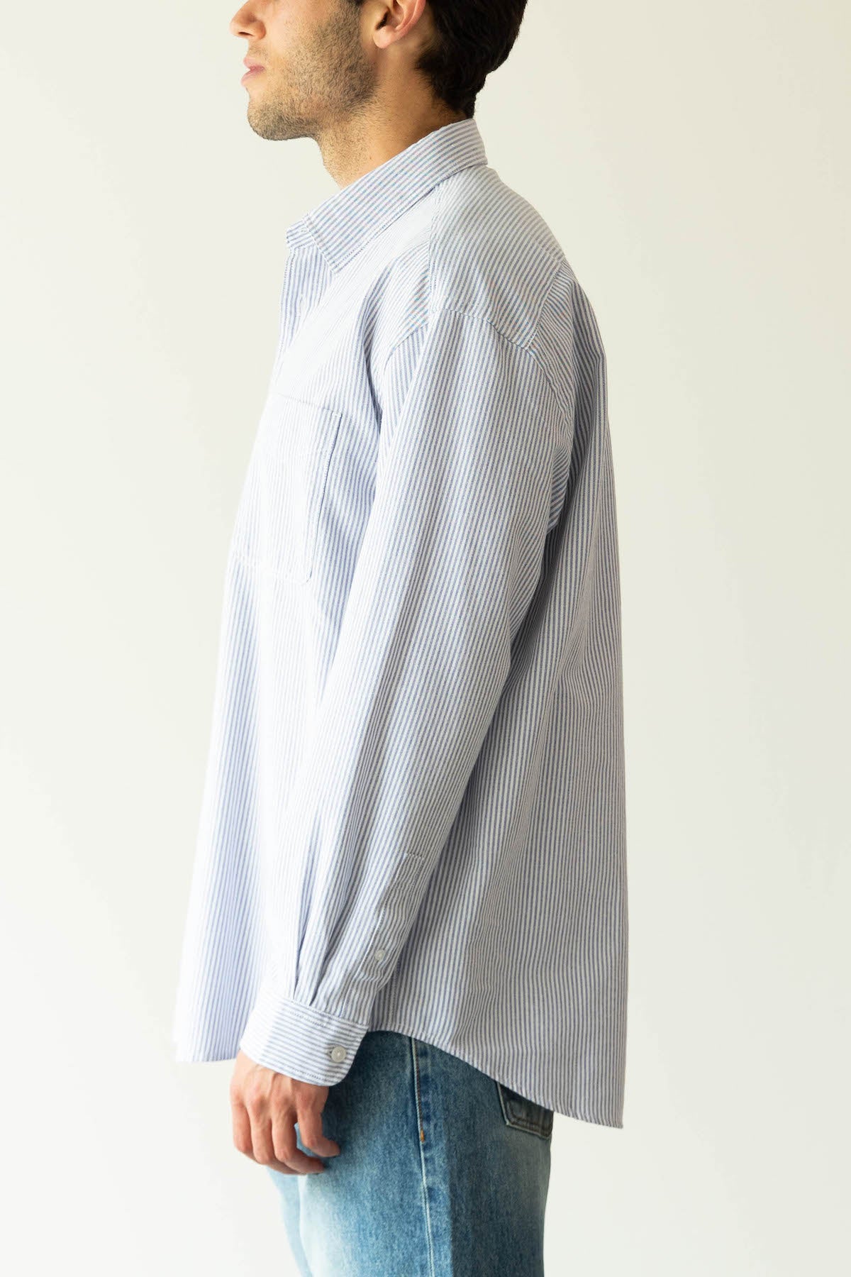 FrizmWORKS - OG Oversized Stripe Shirt - Blue - Canoe Club