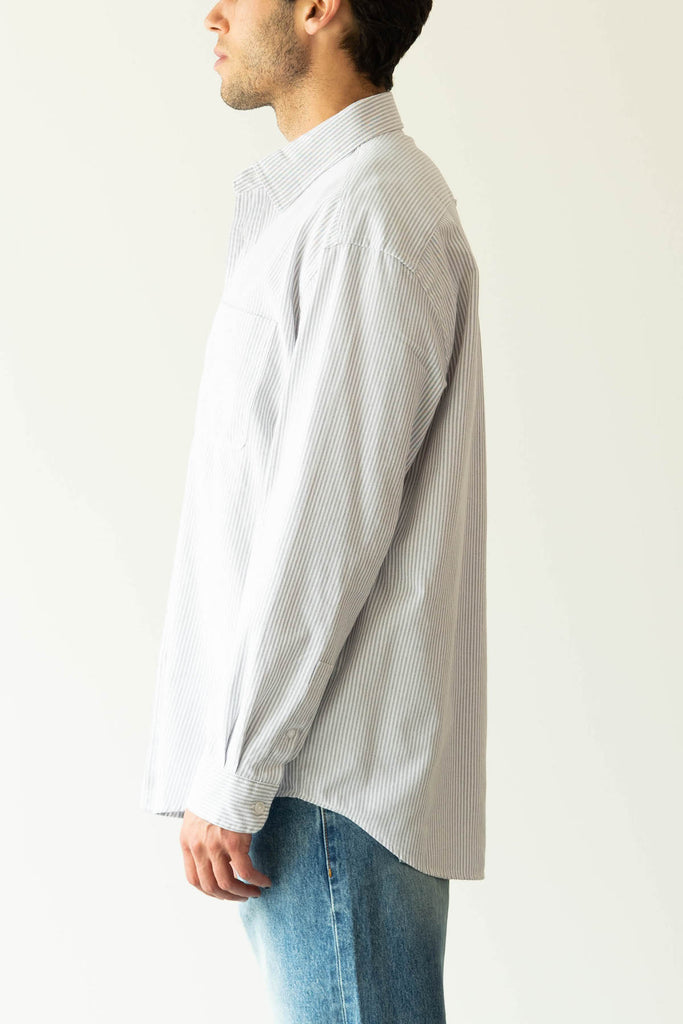 FrizmWORKS - OG Oversized Stripe Shirt - Gray - Canoe Club