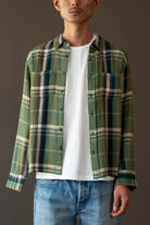 Corridor - Acid Plaid Cabin Longsleeve - Army - Canoe Club