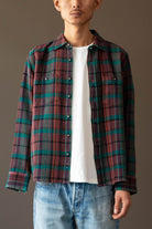 Corridor - Ruby Waffle Madras Longsleeve - Multi - Canoe Club