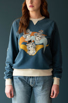 Samuel Zelig - Angel Crewneck - Navy/Oatmeal - Canoe Club