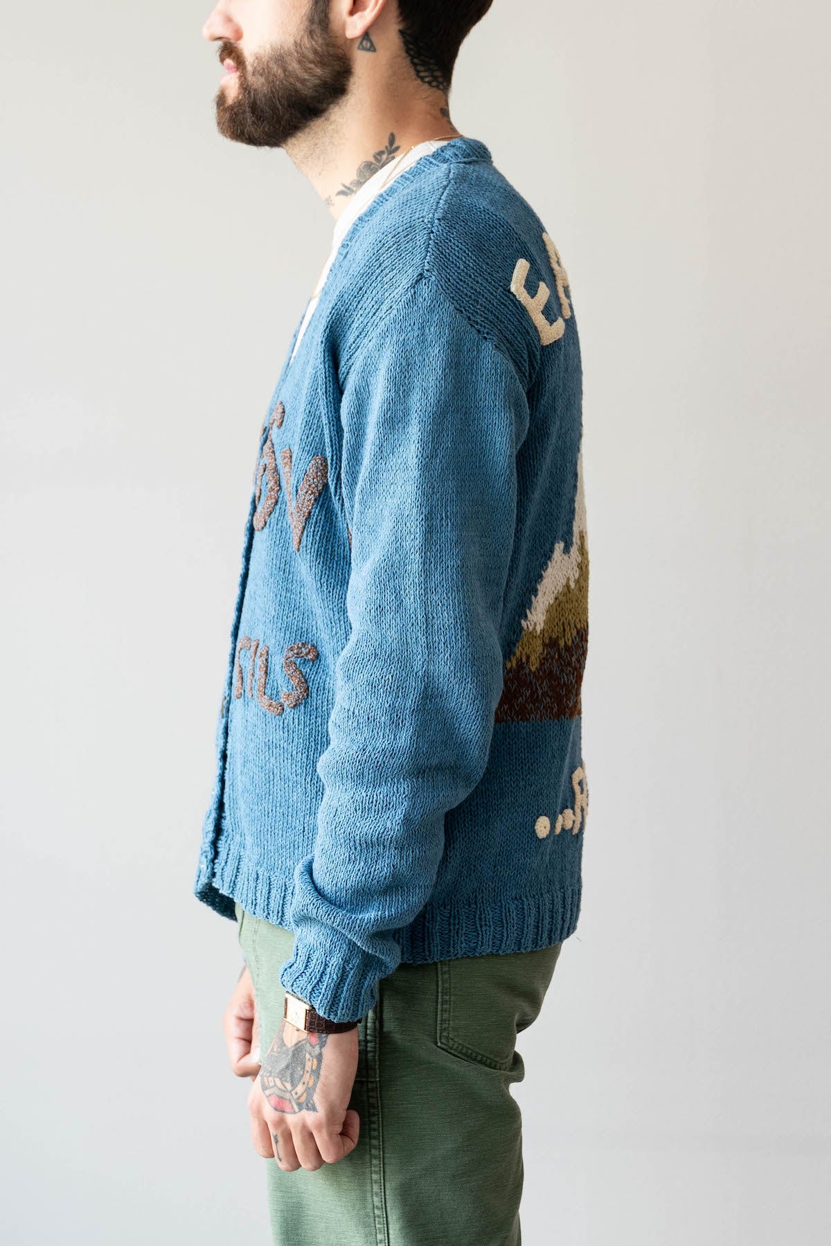 Story Mfg. - Twinsun Cardigan - Indigo Earth Rocks - Canoe Club