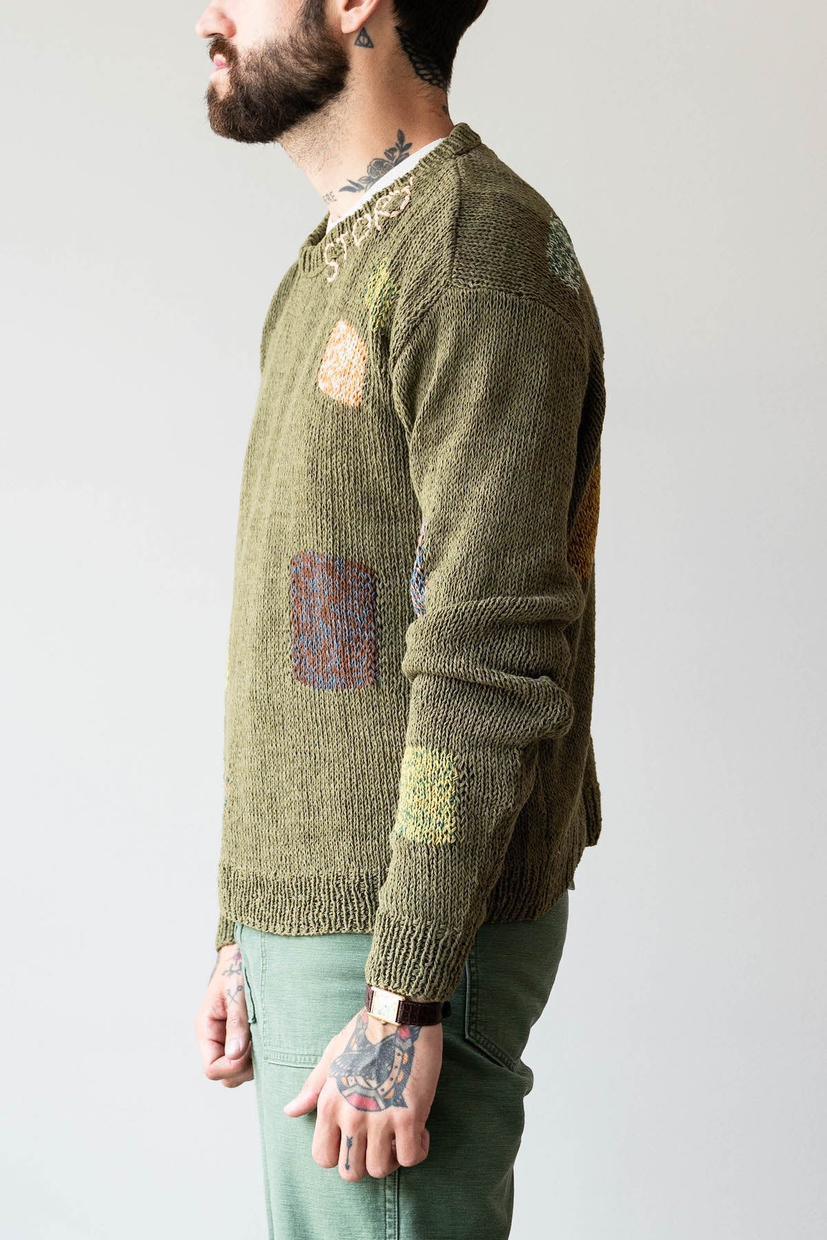 Story Mfg. - Spinning Jumper - Olive Darn Knit - Canoe Club
