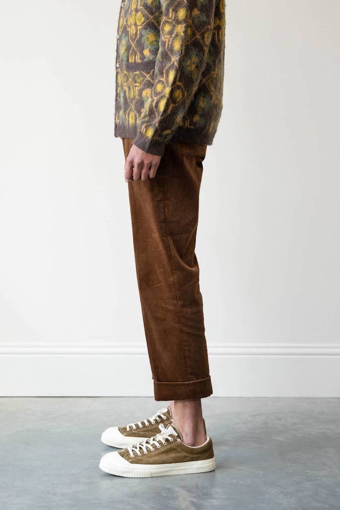 Beams Plus - IVY Trouser Ankle-Cut Corduroy - Golden Brown - Canoe Club